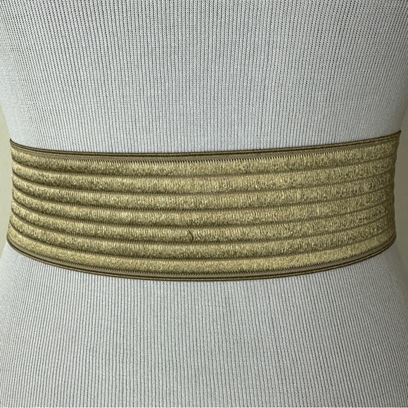 CHARMANT Gold Tone Face Buckle Belt Vintage - Picture 3 of 5